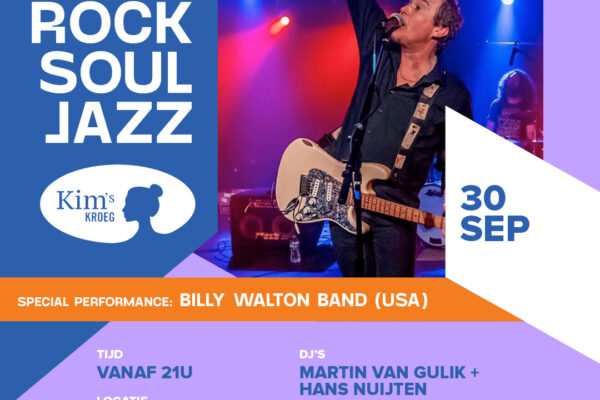 30.09.2023 The Billy Walton Band at Kim’s Kroeg Tilburg