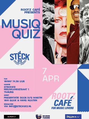 Rootz Café Music Quiz at Steck013 Tilburg 07.04.2024