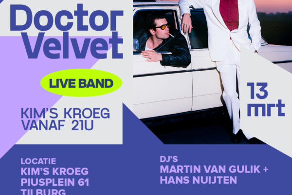 Rootz Café presents Dr. Velvet at Kim’s Kroeg 13 March’26